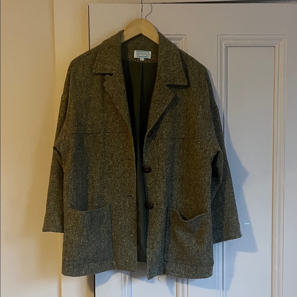 Brown Wool Blend Coat